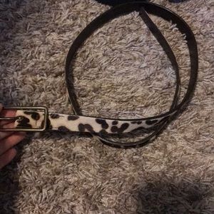J Crew leopard belt size small!
